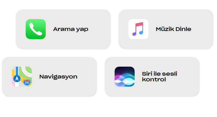 Kablosuz Apple CarPlay & Android Auto